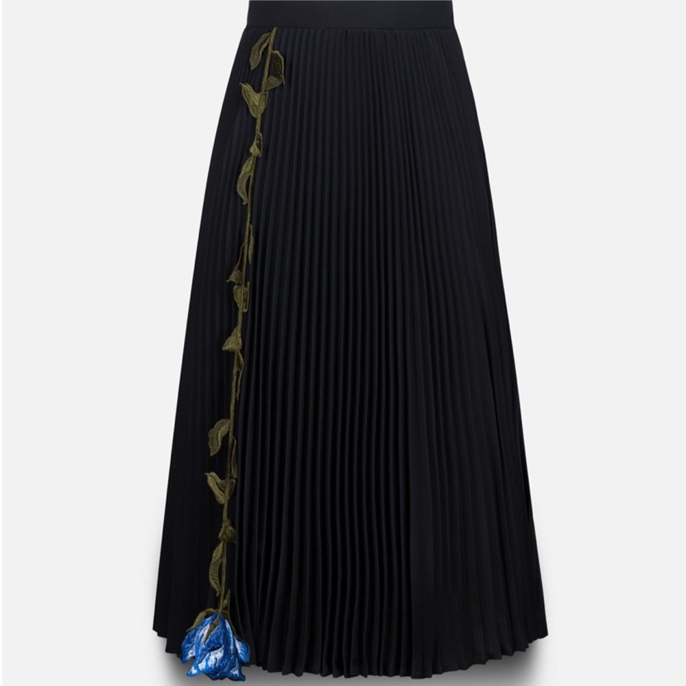CHRISTOPHER KANE AW16 Embroidered Pleated Floral Skirt 8 - Picture 2 of 14